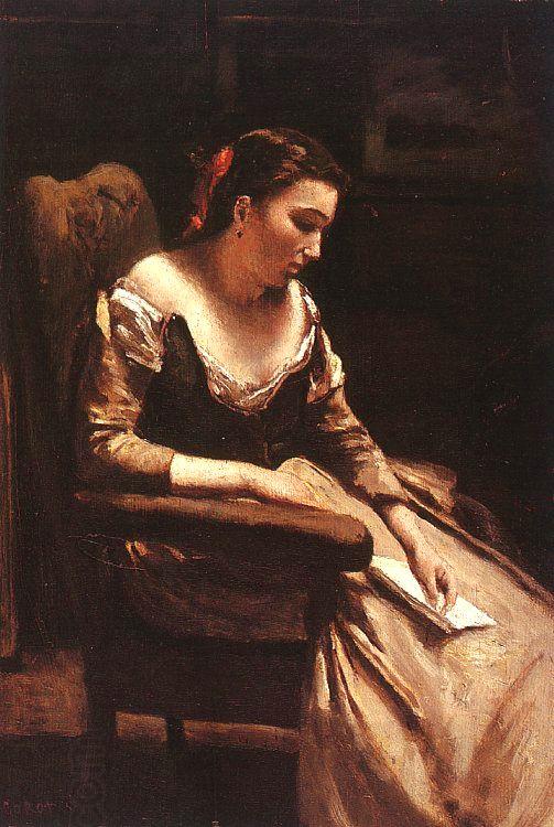  Jean Baptiste Camille  Corot The Letter_3 oil painting picture